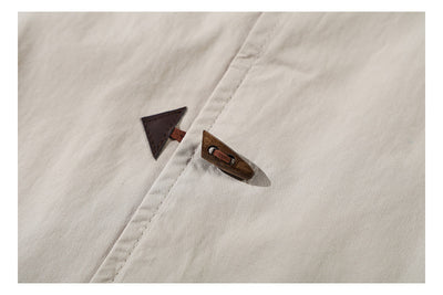 Camisa Manga Corta Hombre Estilo Chino con Cierre de Hebilla - Image 16
