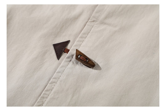 Camisa Manga Corta Hombre Estilo Chino con Cierre de Hebilla - Image 16