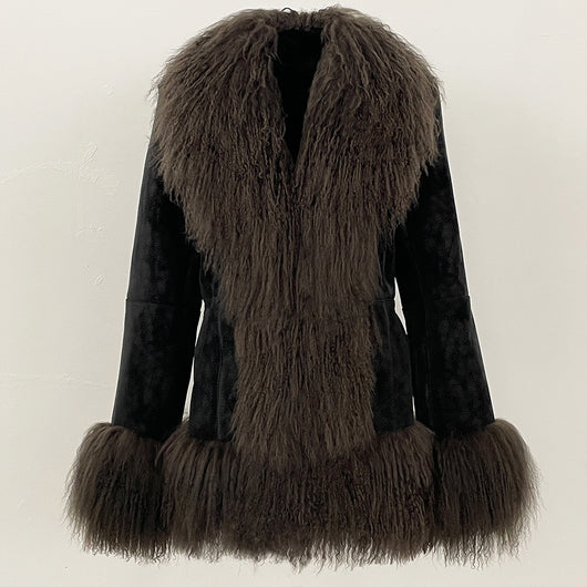 Chaqueta de Lana Gruesa con Acabado Ante - Image 17
