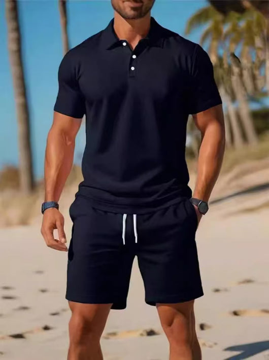 Conjunto Polo y Shorts Deportivo Slim Fit para Hombre - Perfecto para Verano - Image 18
