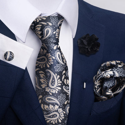 Combo Corbata, Traje y Pañuelo de Bolsillo para Hombre - Juego 8 - Image 48