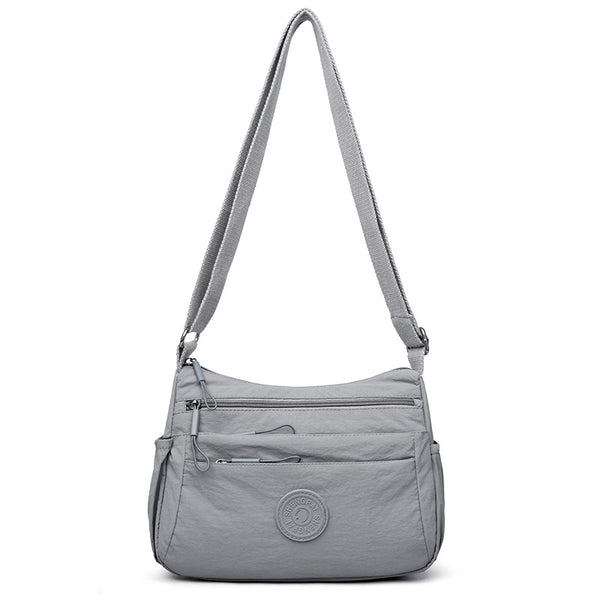Bolsa Mensajera Casual Ligera Multicompartimento Diseño Simple - Image 6