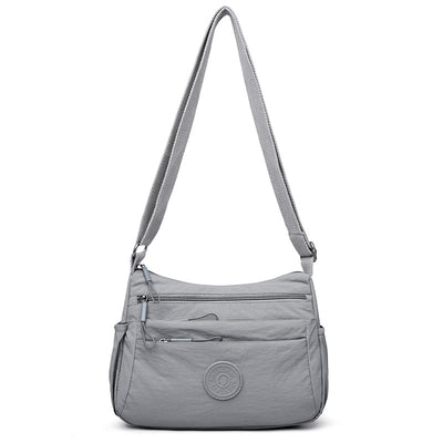 Bolsa Mensajera Casual Ligera Multicompartimento Diseño Simple - Image 6
