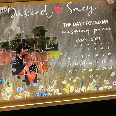 Marco de Fotos LED con Puzzle Personalizado - Edición Conmemorativa - Image 13
