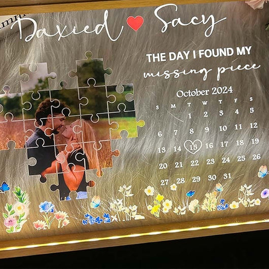 Marco de Fotos LED con Puzzle Personalizado - Edición Conmemorativa - Image 13