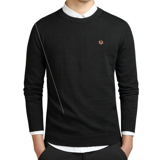 Suéter de Algodón Tejido para Hombre - Jersey Clásico y Versátil - Image 6