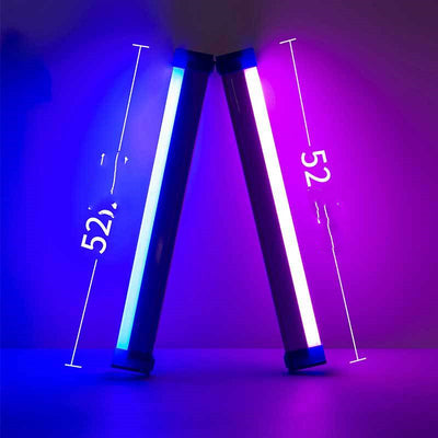 Lámpara LED Recargable Tubo Luz de Relleno Azul Púrpura para Dormitorio - Image 5
