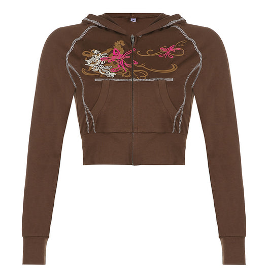 Sudadera con Capucha Personalizada Contraste Retro con Bolsillo - Image 7