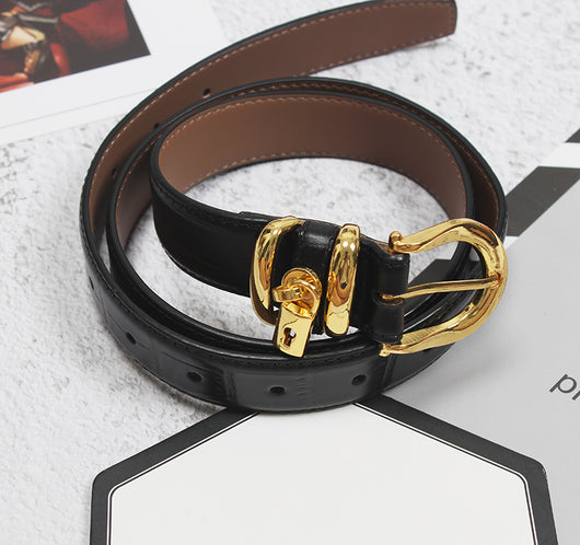 Cinturón de Cuero Genuino para Mujer - Diseño Minimalista y Versátil - Image 23