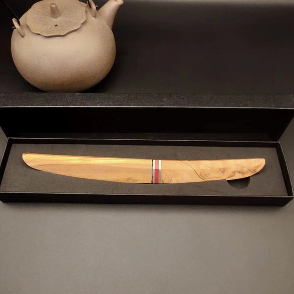 Cuchillo Forjado 3 en 1 para Acampada - Hoja de Acero Afilada Portátil