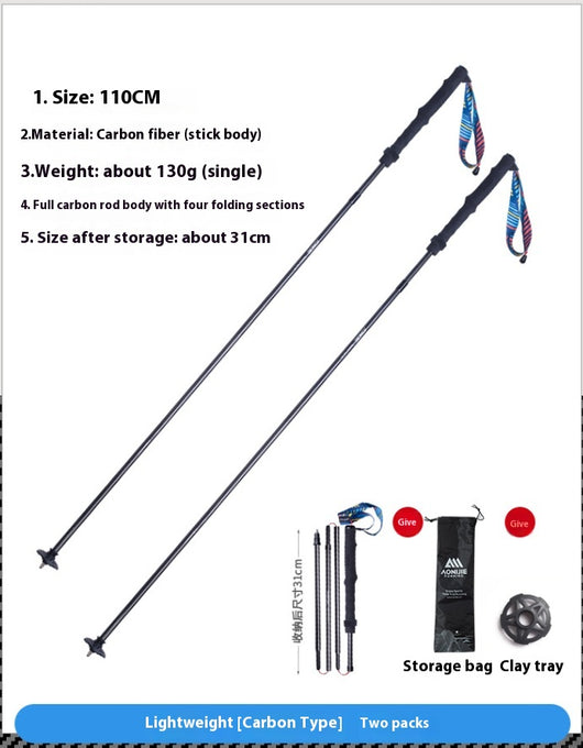 Bastón de Trekking Plegable en Fibra de Carbono - Image 14