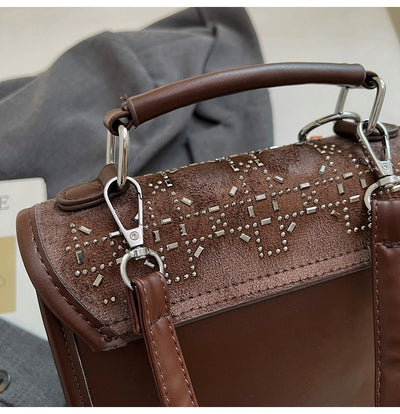 Bolsa Mensajera Cuadrada Texturizada para Mujer - Compacta y Versátil - Image 20