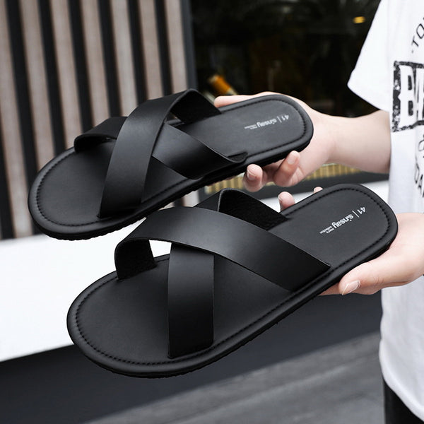 Pantuflas Casuales Cómodas para Hombre - Suela Suave y Ligera