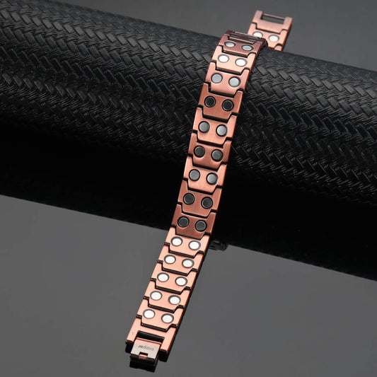 Pulsera Magnética de Cobre Vintage Europea y Americana para Hombre - Image 2
