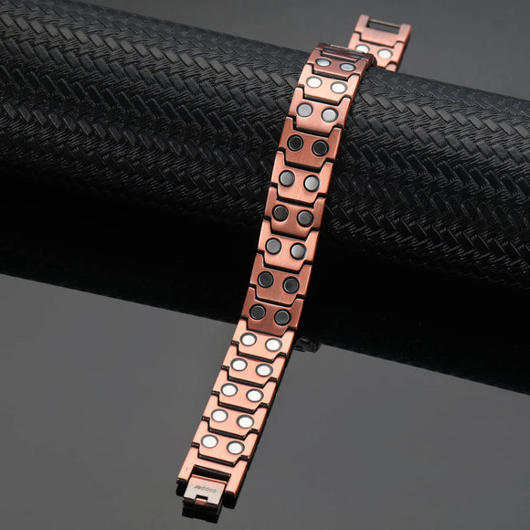 Pulsera Magnética de Cobre Vintage Europea y Americana para Hombre