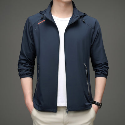 Ropa de Protección Solar para Hombre - Tela Ice Silk Secado Rápido - Image 8