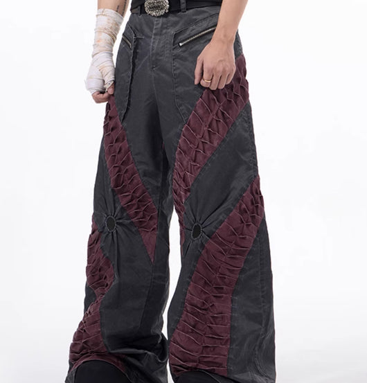 Pantalones Casuales Retro con Corte Tridimensional - Image 3