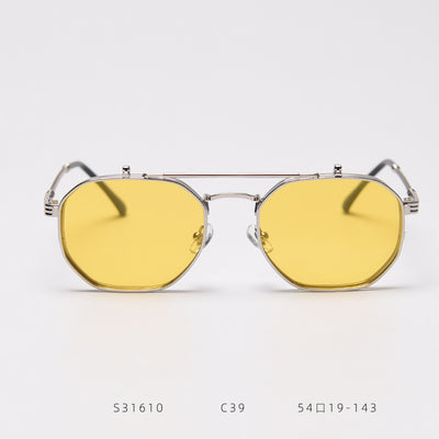 Gafas de Sol Polarizadas Retro Metal Flip - Image 8