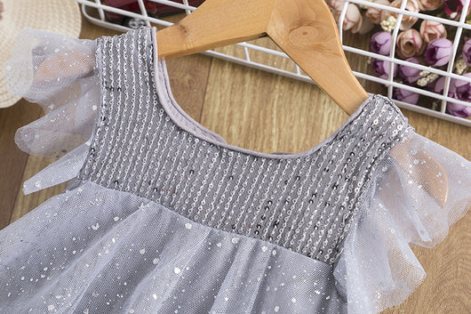 Vestido de Niña con Lentejuelas y Malla Brillante - Image 26
