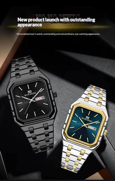 Reloj Cuadrado Luminoso Casual para Hombre - Image 13