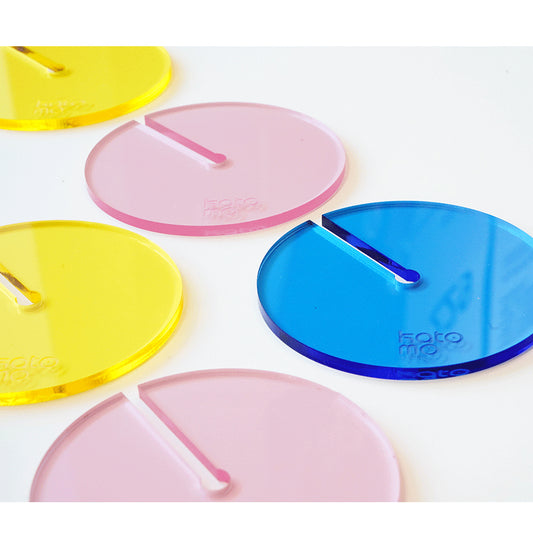 Posavasos de Acrílico Transparente Moderno y Minimalista