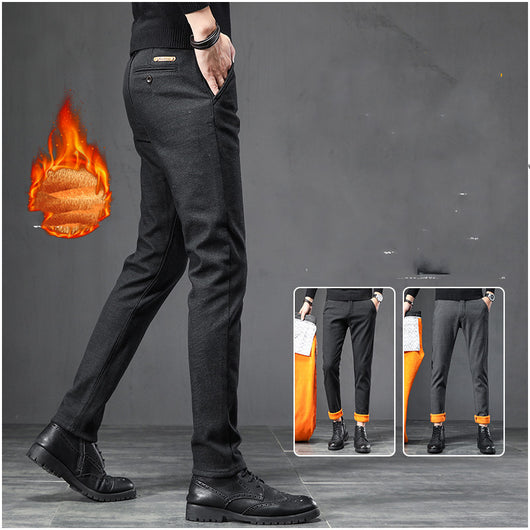 Pantalones de Vestir para Hombre Premium Anti-arrugas con Forro Grueso - Image 12