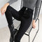 Black Long Skinny Tight Tide Pants