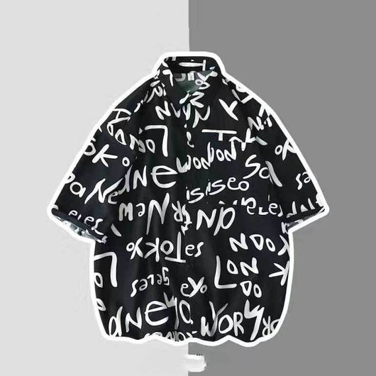 Camisa Floral Vintage con Estampado Óleo para Hombre - Image 10