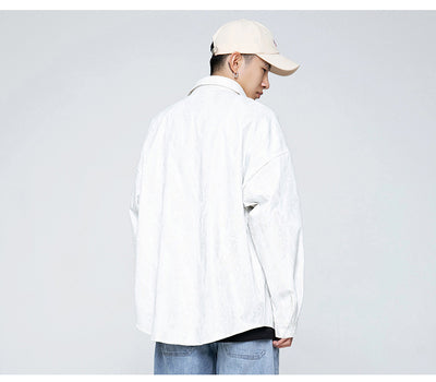 Camisa Manga Larga Estampado Luminoso Tide Brand - Jacket Versátil para Hombre - Image 21
