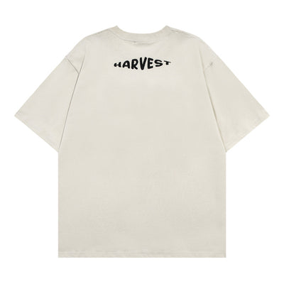 Camiseta Manga Corta Hombre con Bordado Flocking Alfabeto - Image 8