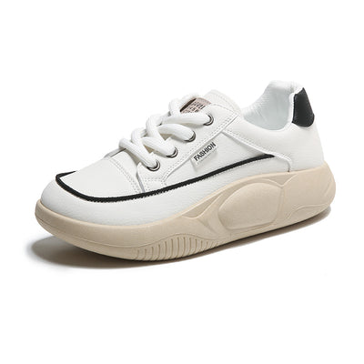 Zapatillas Blancas de Cuero para Mujer - Cómodas y Transpirables - Image 5