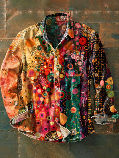 Camisa Retro de Manga Larga para Hombre - Image 23