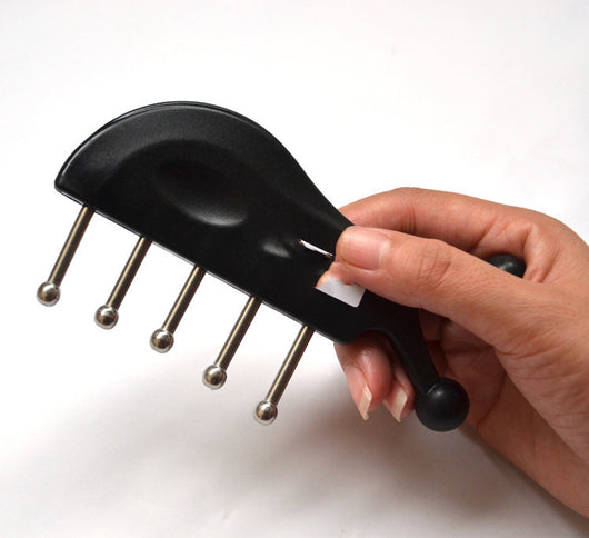 Champú Masajeador Gua Sha sin Marcas - Peine de Cinco Uñas para Masaje Capilar - Image 8