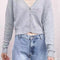 Cardigan Tejido Cuello V Manga Larga BM