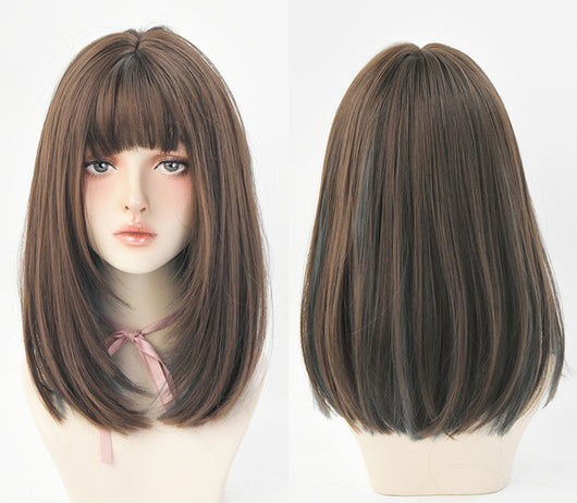 Peluca Larga Cabello Liso Degradado de Color - Volumen Micro Largo Medio - Image 12