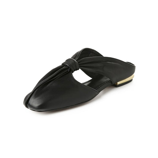 Sandalias y Pantuflas de Cuero de Oveja Blanco Crudo - Image 10