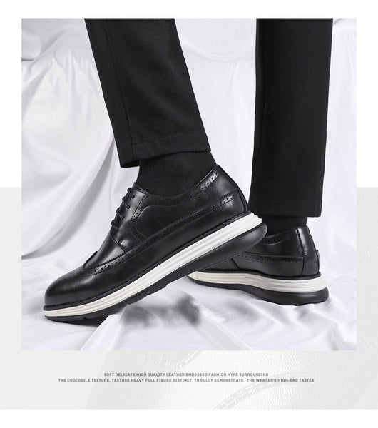 Zapatos de Cuero Ejecutivos para Hombre con Suela Gruesa Ultra Confortable - Image 15