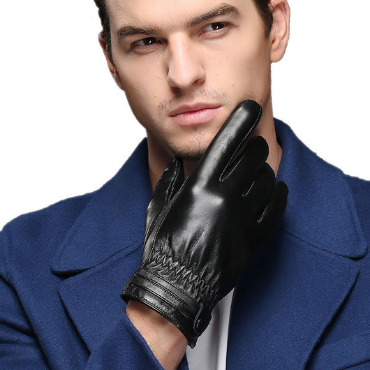 Guantes de Cuero PU Acolchados Térmicos Premium para Hombre - Image 3