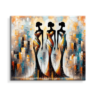 Cuadro Abstracto Mujer Africana Óleo Texturizado Moderno para Sala y Dormitorio - Image 5