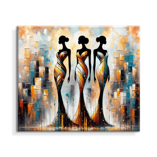 Cuadro Abstracto Mujer Africana Óleo Texturizado Moderno para Sala y Dormitorio - Image 5