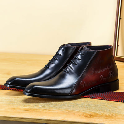 Botas Martin Bicolor Ejecutivas de Cuero Genuino para Hombre - Image 3