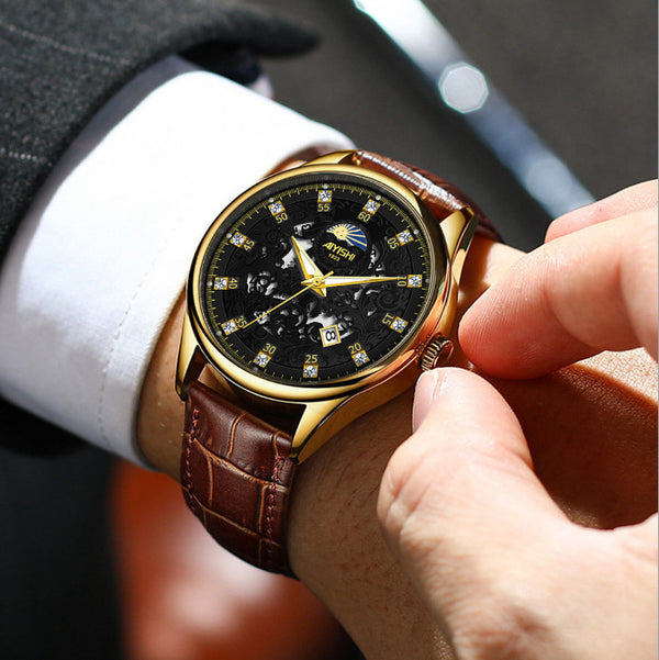 Reloj Automático Impermeable con Estilo Moderno