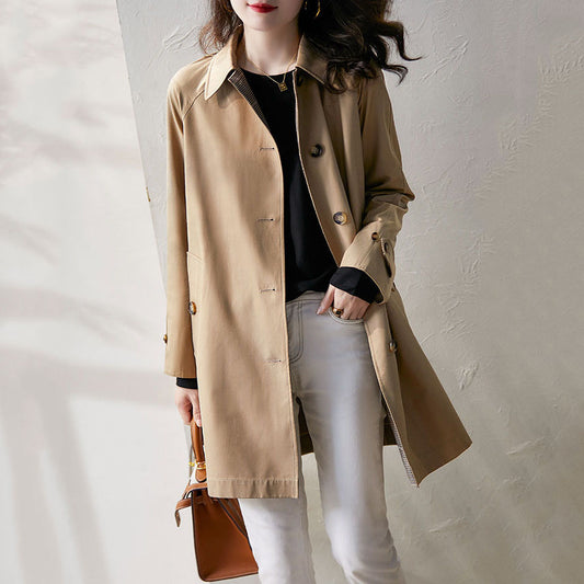 Abrigo Casual de Temperamento Elegante para Mujer
