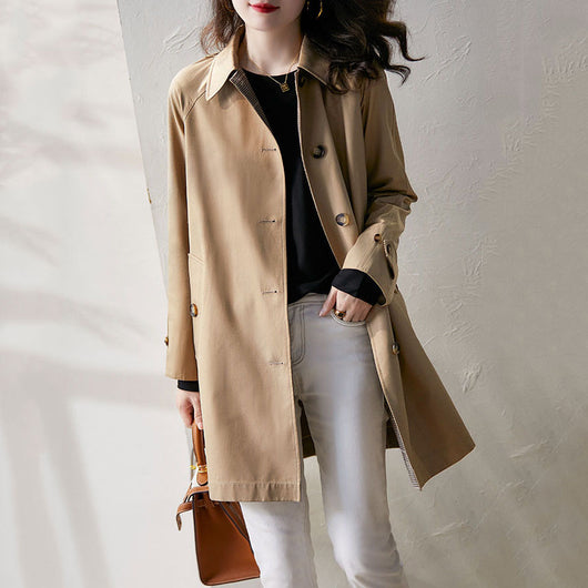 Abrigo Casual de Temperamento Elegante para Mujer