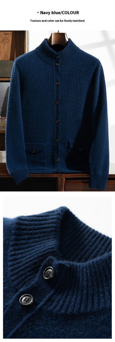 Chaqueta Casual de Cuello Alto para Hombre - Abrigo Versátil y Cálido - Image 26