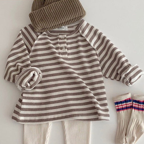Blusa Rayada Casual Versátil para Combinar