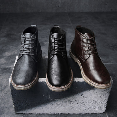 Botas Martin de Cuero para Hombre - Estilo Urbano Primavera Otoño - Image 7