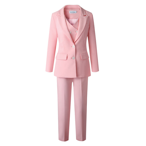 Conjunto de Traje Ejecutivo para Mujer - Blazer, Chaleco y Pantalón - Image 3