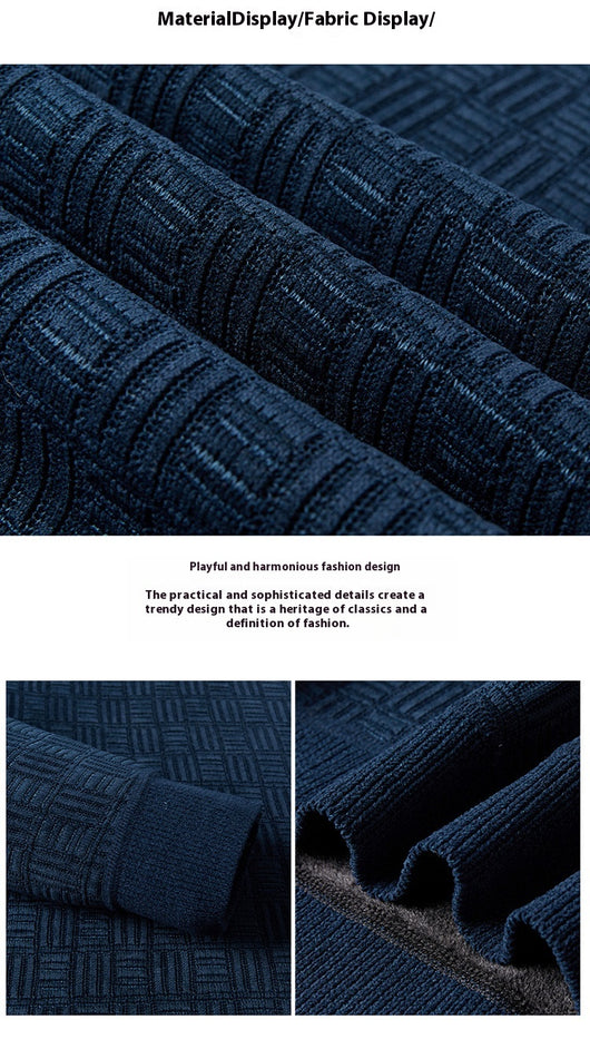 Suéter Grueso de Lana Jacquard con Forro Polar para Hombre - Image 13
