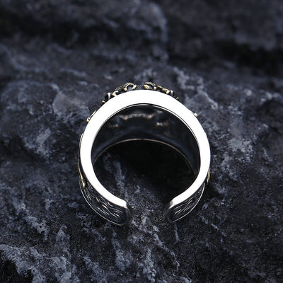 Anillo Ajustable Cabeza de Tigre en Plata 925 Estilo Retro - Image 4